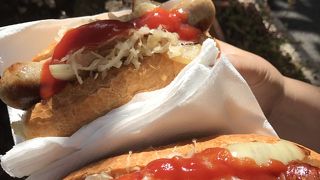 ホットドックが美味しい