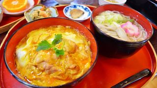 比内地鶏を使った親子丼がおいしかった