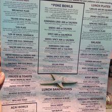 メニューです。