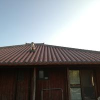 シーサーが鎮座している宿