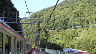 電車の中からはわかりにくい