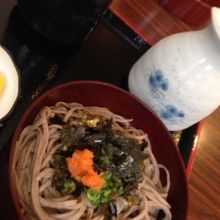 割子そばの様子