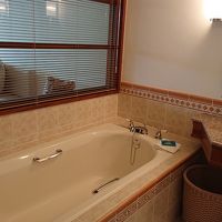 客室の浴室からも景色を楽しめます。