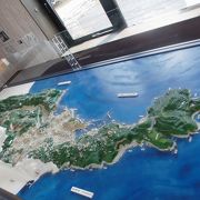 相模湾に突き出る半島