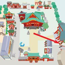 神田明神大公孫樹の樹は、明神男坂の傍にあります。大きな樹です