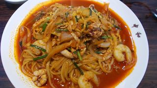 海鮮の味、焼きうどんです。