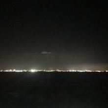 船から見た薩摩半島