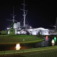 夜の三笠公園