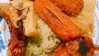 パンダンで味付けされたナシレマ