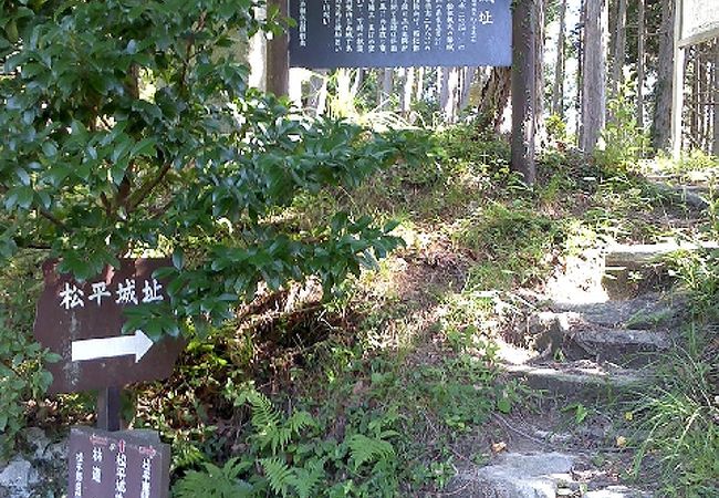 松平氏の室町時代の典型的な山城跡