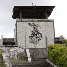 入畑ダム展望広場の展望台風景