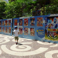 ドラゴンボール20作品のパネル展示がありました 8/26迄で