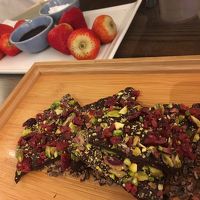 ホテルから頂いたお祝いのプレート