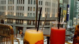 銀座四丁目交差点を見下ろす抜群のロケーション