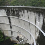 谷瀬の吊り橋のついでに“旭ダム”を見る