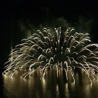 客室からの撮った花火の写真