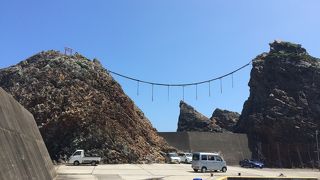 夫婦岩が信仰の対象に