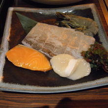 オプションで海鮮もあります