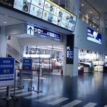 空港内です。