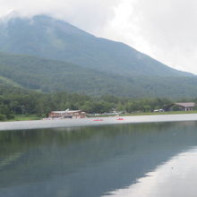 女神湖の風景