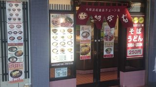 立ち食いそばです