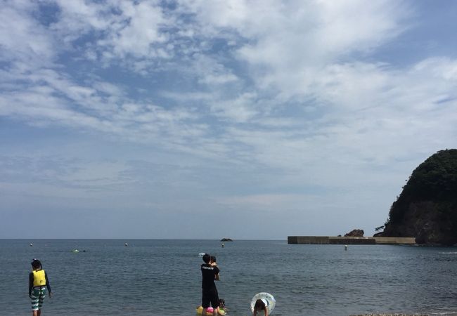 海水浴に行きました。