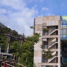 背の高い駅です