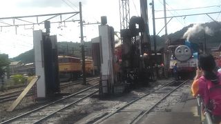 トーマス号とジェームス号の運行日に見に行きました