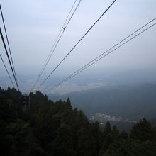 ロープウェーからの景色