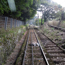 ケーブルの車窓。
