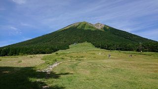 大山の稜線が美しく見える場所