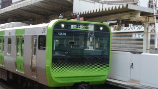 最新式サイネージのE235系山手線