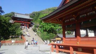 眺めのよい本殿