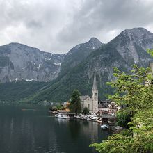 市街の北側には定番の撮影スポットがあります。