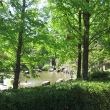 人工滝（ミストが出ます）