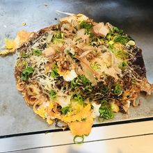 ふわふわお好み焼き。