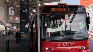 メキシコシティ国際空港のターミナル1とターミナル2の間の移動について