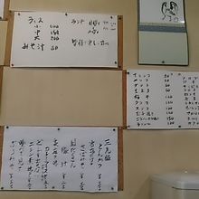 メニューです。一見、分かりにくいです