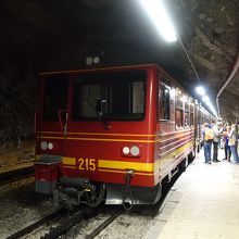 氷河が見られるように、途中駅で停車