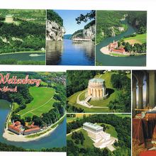 絵葉書：ベルテンブルガー僧院とドナウドゥルヒブルッフ渓谷