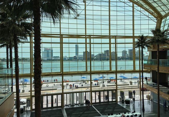 国境沿いにあるビル