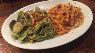 ジェノベーゼとトマトカルボナーラでイタリア！