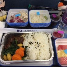 復路（マカオ→成田）の機内食