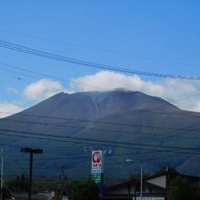 眼前に雄大な浅間山が見えてました