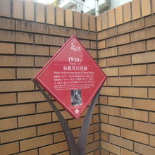 泉鏡花旧居跡の看板