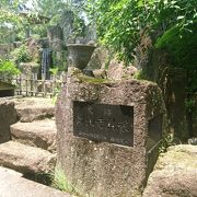 高山寺境内にある貝塚