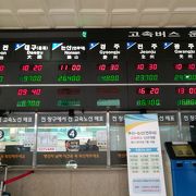 地下鉄１号線の終点老圃洞駅と直結のバスターミナル