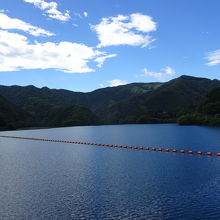 小河内ダムの近くの風景