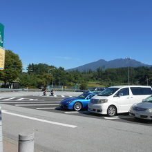 山の眺望がすばらしい。