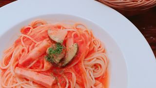 ランチはパスタで